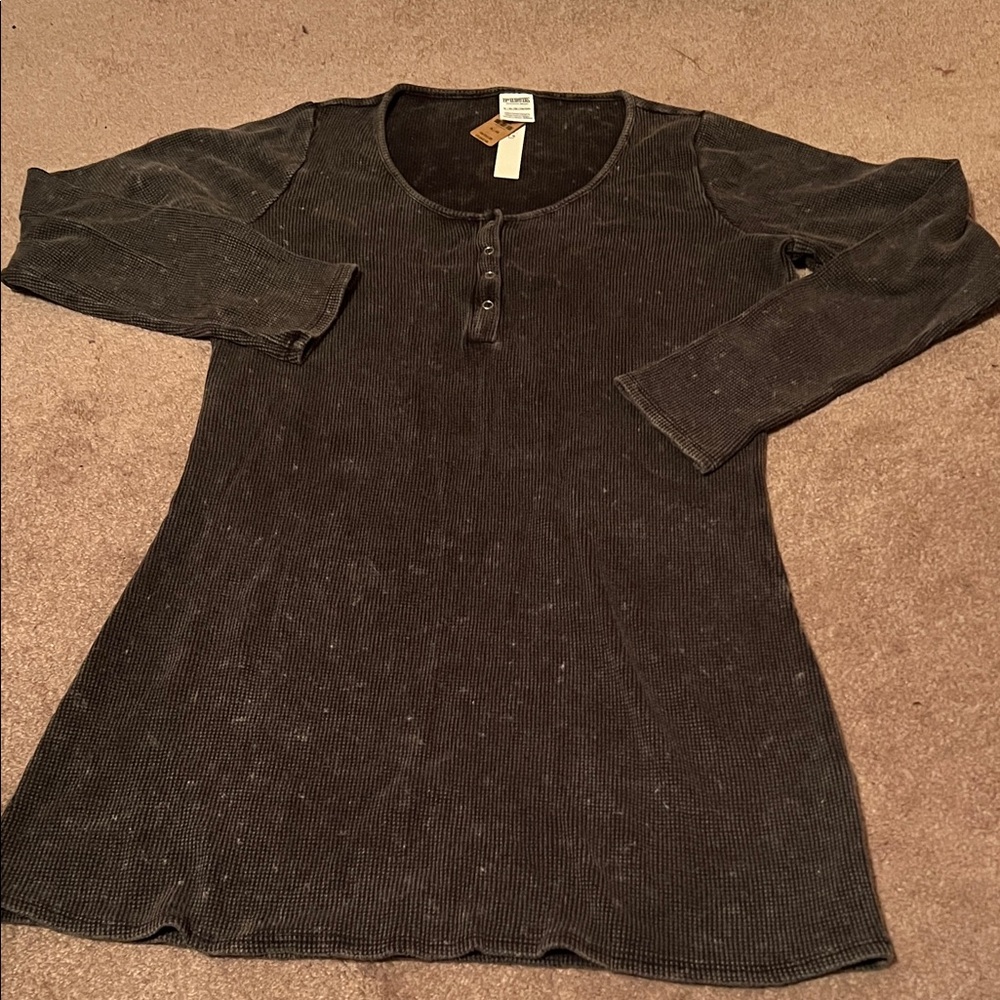 PINK Victoria's Secret Dark Gray Long Sleeve Top